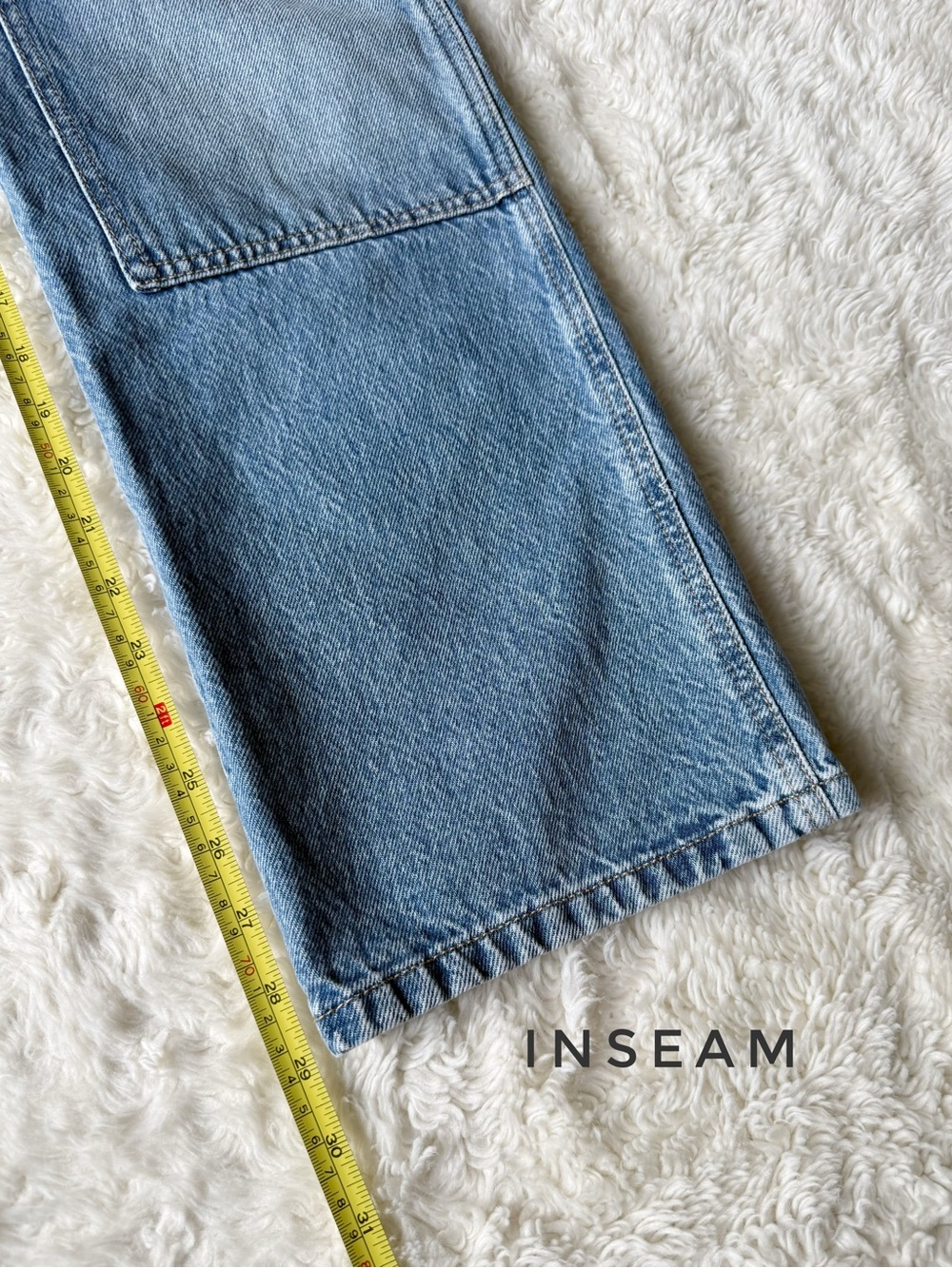 Garage Woman Blue 90s Straight Carpenter Utility Jeans US28 Grunge Y2K 90s - Picture 7 of 8